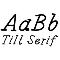 tilt serif font