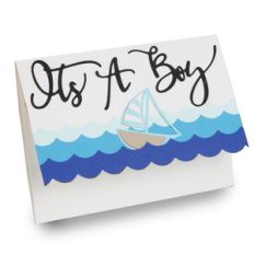 it's a boy - double folded card
