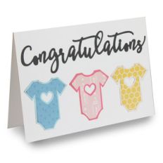 triple onesie folded card