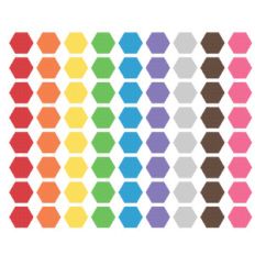 planner polka dotted hexagons