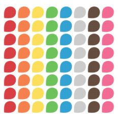 planner polka dotted teardrops