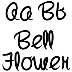bell flower font
