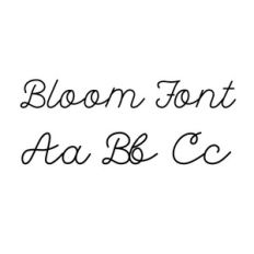 bloom font