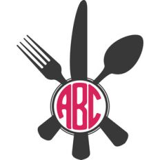 round kitchen monogram