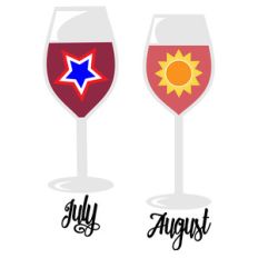 wines for the months - july and august