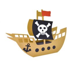 pirate ship match box