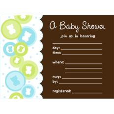 boy baby shower invite