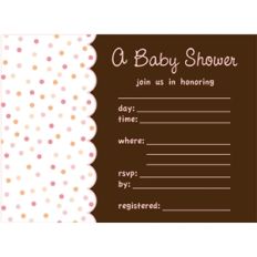 girl baby shower invite