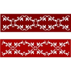 floral ornament border stencil