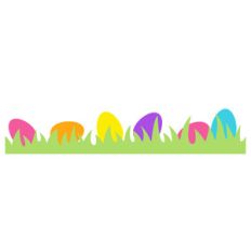 eggs in grass border