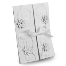 wedding swirl flower card