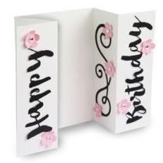 happy birthday girlfriend folded card