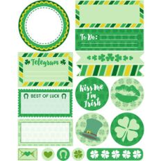 st. patty's day sticker set