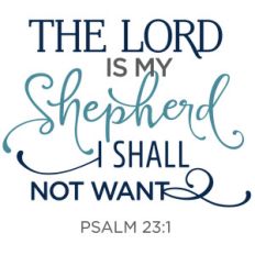 the lord is my shepherd phrase