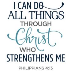 i can do all things through christ phrase