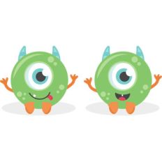 twin baby boy monsters