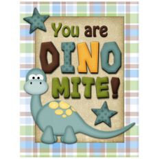 you are dino mite journaling card