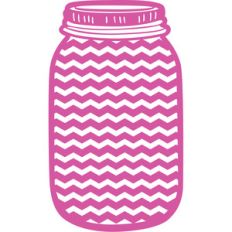 chevron mason jar
