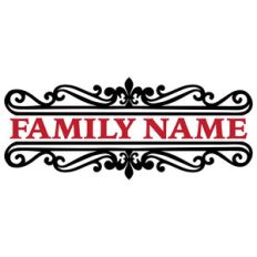 gothic monogram split