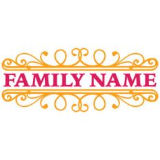 decorative monogram split