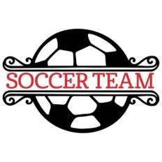 soccer split monogram soccer