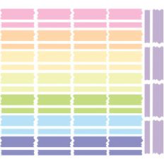 pastel washi tape stickers