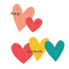 stitched hearts