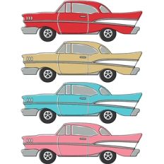 auto retro chevy print and cut