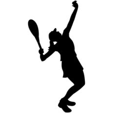tennis serve - girl