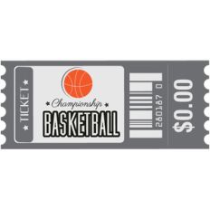 basketball ticket