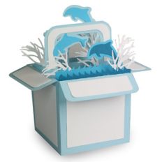 animal explosion basket - dolphin