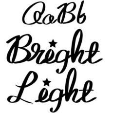 bright light font