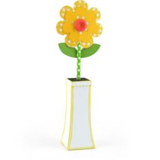 3d paper straw flower with vase