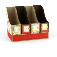 a2 4 magazine holder with base