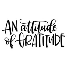 an attitude of gratitude