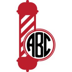  barber monogram
