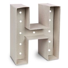 marquee letter h