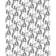 kite coloring page