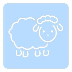 easter lamb stencil