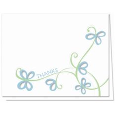 thanks note card
