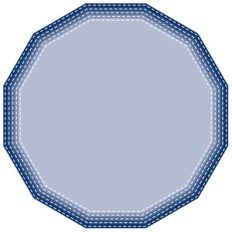 stitched nested hexagons