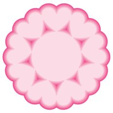 nested heart doilies