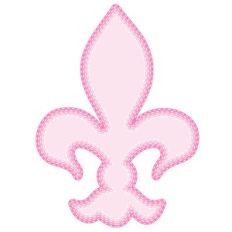 stitched nested fleur de lis