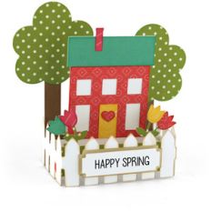 box card house happy spring