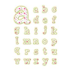polka dot alphabet - lower case