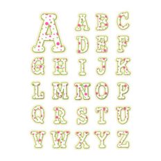 polka dot alphabet - capitals