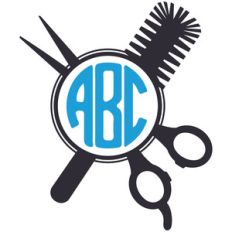 stylist round monogram