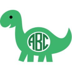 dinosaur monogram