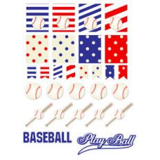 baseball-themed stickers