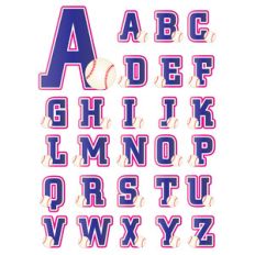 baseball-themed alphabet